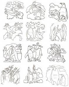 Penguins on Parade Block - POPB - Collection of 12