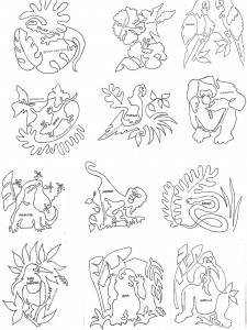Rainforest Block - RFB - Collection of 12