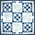 Winter Games Block - WGB - Quilt by Judy Lyon, Dorothy Crandall, and Angela Meadows