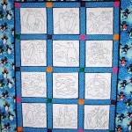 Penguins On Parade Block Quilt by Angela Meadows