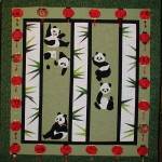 Chinese Pandas Quilt with 