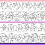 pysanki eggs with chicks and ponies
