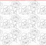 pysanki flower layout pink