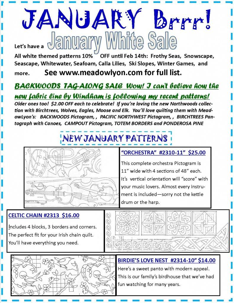 Brrr! January White Sale 15 OFF MeadowLyon Designs
