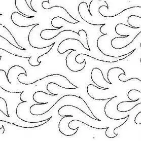 Frothy Seas 2 rows of 4 1/2" Interlocking