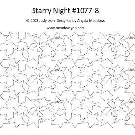 Starry Night 8" Pattern
