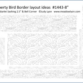 Liberty Birds 8" Border Pattern 8" Edge-to-Edge