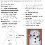 snowman pillow directions