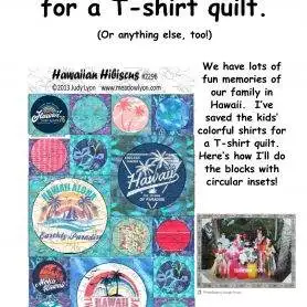 Making Circular Insets for T-shirt Quilts