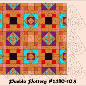 Pueblo Pottery #2480 10.5" Interlocking